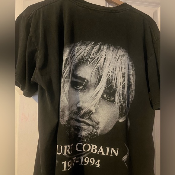 Vintage Tee T Shirt - Kurt Cobain Bootleg Band Rap Tee - L - Picture 6 of 9